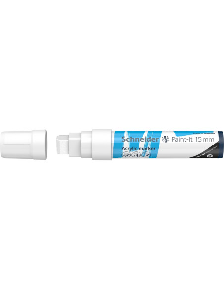 SD-PMK019/ALB-5,Marker cu vopsea acrilica Paint-It 330 15 mm Schneider ALB - Set 5