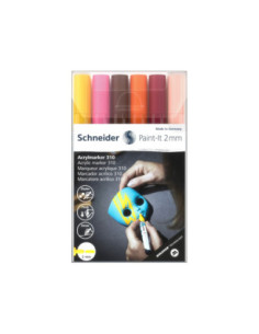 SD-PMK027,Marker cu vopsea acrilica Paint-It 310 2 mm Schneider 6 buc/set3