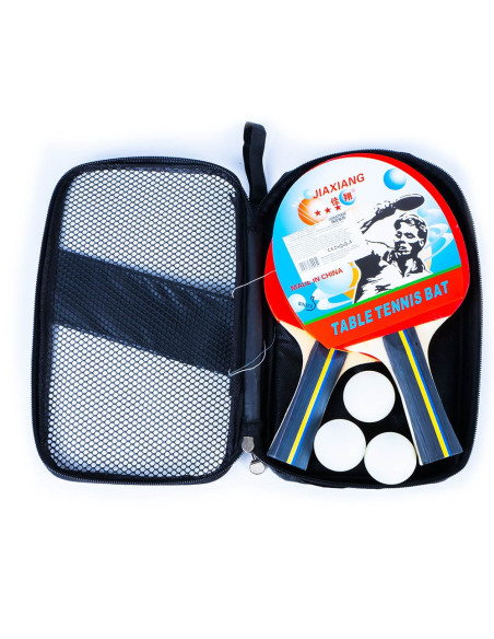 Palete ping pong + 3 mingi, 1 set/husa