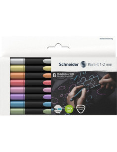 SD-PMK052,Liner metalic Schneider Paint-It 020 1-2 mm 8 buc/set
