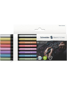 SD-PMK052,Liner metalic Schneider Paint-It 020 1-2 mm 8 buc/set 2