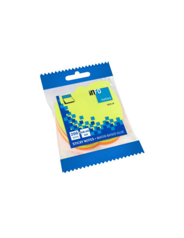 SD-2623/MAR,Cub notite adezive 70 x 70 mm forma 200 file Info Notes MAR