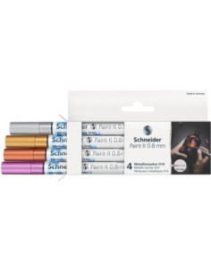 SD-PMK041,Marker metalic Schneider Paint-It 010 0,8 mm 4 buc/set1 2