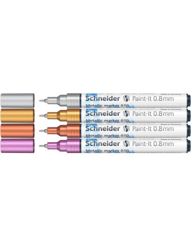 SD-PMK041,Marker metalic Schneider Paint-It 010 0,8 mm 4 buc/set1