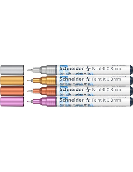 SD-PMK041,Marker metalic Schneider Paint-It 010 0,8 mm 4 buc/set1