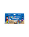 SD-PMK081,Marker cu vopsea acrilica si varf pensula Carioca 18 buc/set