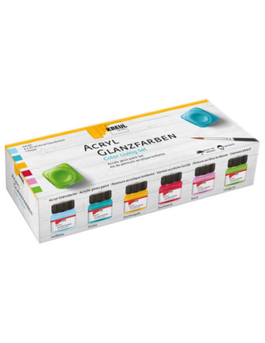 SD-SKP137,Vopsea acrilica lucioasa Kreul Color 20 ml 6/set