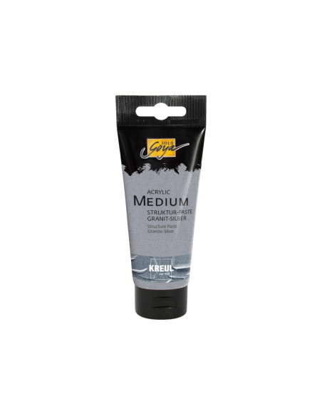 SD-SKP147/GRANITE-SILVER,Pasta acrilica Solo Goya M 100 ml GRANITE-SILVER