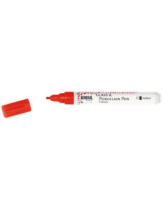 SD-SKP248/CHERRYRED,KREUL Glass & Porcelain Pen Classic medium CHERRYRED