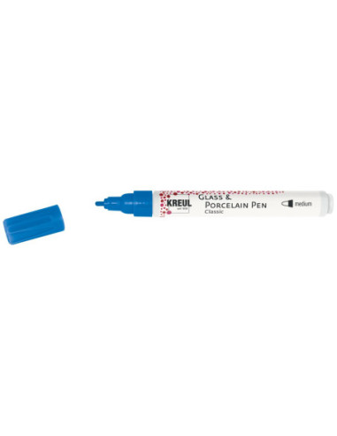 SD-SKP248/LAPISBLUE,KREUL Glass & Porcelain Pen Classic medium LAPISBLUE