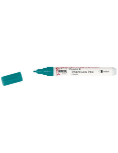 SD-SKP248/TURQUOISE,KREUL Glass & Porcelain Pen Classic medium TURQUOISE