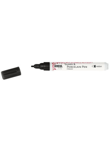 SD-SKP248/BLACK,KREUL Glass & Porcelain Pen Classic medium BLACK