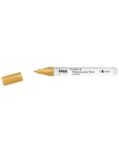 SD-SKP249/GOLD,KREUL Glass & Porcelain Pen Metallic medium GOLD