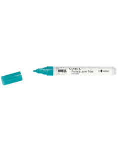 SD-SKP249/TURQUOISEMETALLIC,KREUL Glass & Porcelain Pen Metallic medium TURQUOISEMETALLIC