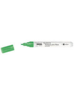 SD-SKP249/GREENMETALLIC,KREUL Glass & Porcelain Pen Metallic medium GREENMETALLIC