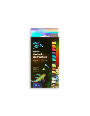 SD-SKR516,Pastel ulei metalizat Mont Marte 12 buc/set