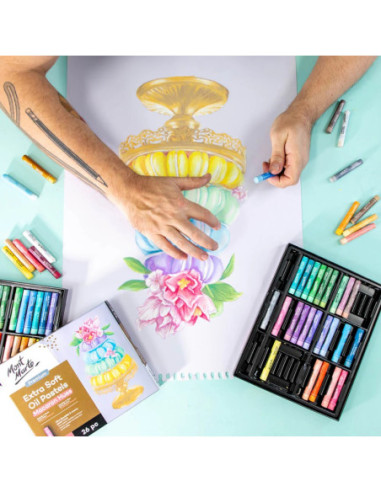 SD-SKR517,Pastel ulei extra fin nuante pastelate Mont Marte 26 buc/set