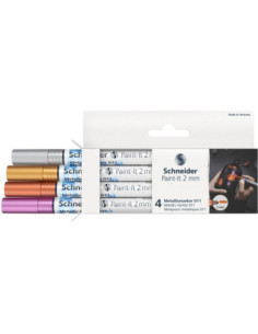 SD-PMK039,Marker metalic Schneider Paint-It 011 2 mm 4 buc/Set1 2
