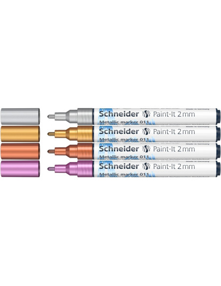 SD-PMK039,Marker metalic Schneider Paint-It 011 2 mm 4 buc/Set1