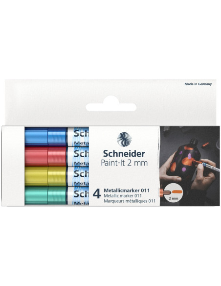 SD-PMK040,Marker metalic Schneider Paint-It 011 2 mm 4 buc/set2