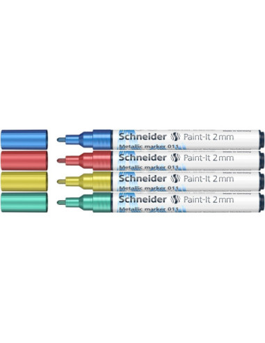 SD-PMK040,Marker metalic Schneider Paint-It 011 2 mm 4 buc/set2