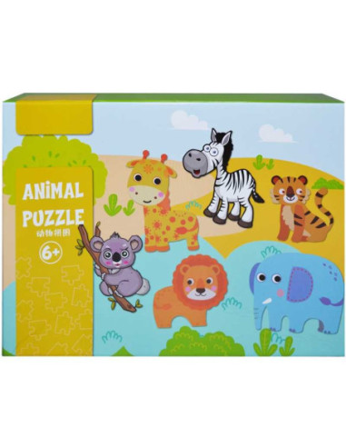 WDL7560,Puzzle lemn, animale/vehicule