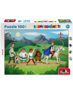 INT5908,Noriel Puzzle, 100 piese - Harap Alb - Colectia Basme Romanesti