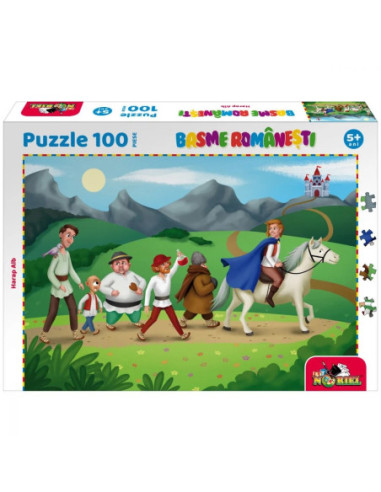 INT5908,Noriel Puzzle, 100 piese - Harap Alb - Colectia Basme Romanesti