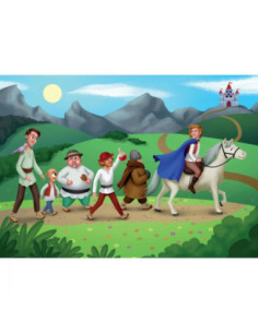 INT5908,Noriel Puzzle, 100 piese - Harap Alb - Colectia Basme Romanesti 2