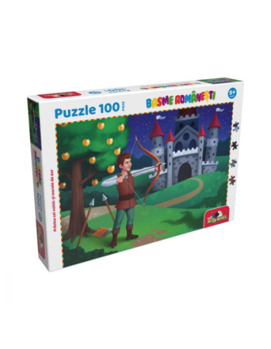 INT5861,Noriel Puzzle, 100 piese - Praslea cel voinic - Colectia Basme Romanesti