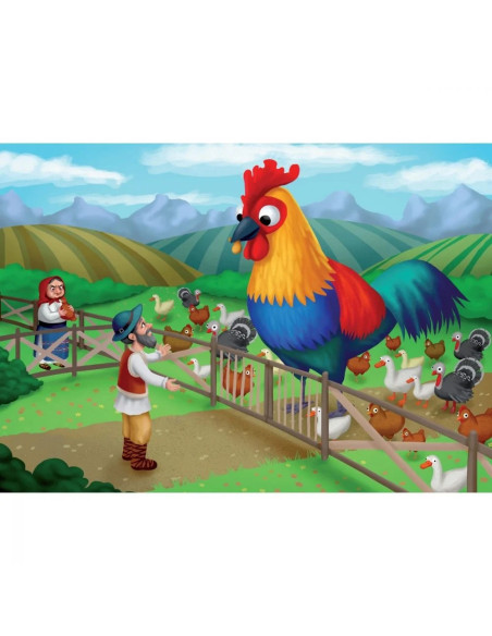 INT5885,Noriel Puzzle, 100 piese - Punguta cu doi bani - Colectia Basme Romanesti