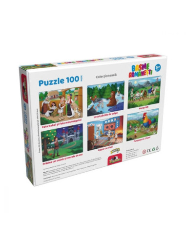 INT5885,Noriel Puzzle, 100 piese - Punguta cu doi bani - Colectia Basme Romanesti