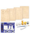 GLT8580,Star Wars - Macheta de asamblat, C-3PO & R2D2, 110+ piese din lemn - WOOD WORX
