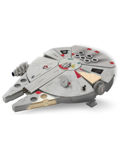 GLT8528,Star Wars - Macheta de asamblat, Millenium Falcon, 80+ piese din lemn - WOOD WORX