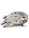GLT8528,Star Wars - Macheta de asamblat, Millenium Falcon, 80+ piese din lemn - WOOD WORX