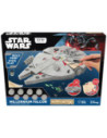 GLT8528,Star Wars - Macheta de asamblat, Millenium Falcon, 80+ piese din lemn - WOOD WORX