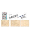 GLT8528,Star Wars - Macheta de asamblat, Millenium Falcon, 80+ piese din lemn - WOOD WORX