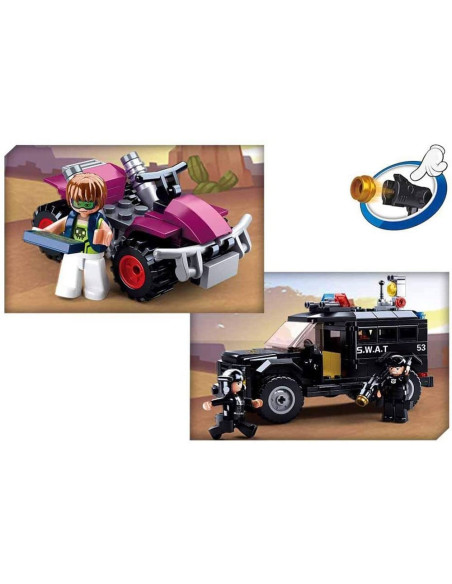 M38-B0653,Set de constructie Police, 293 piese, Unitatea S.W.A.T. - Sluban