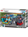 M38-B0765,Set de constructie Racing Team, 555 piese, Echipa de piloti la Pit stop - Sluban