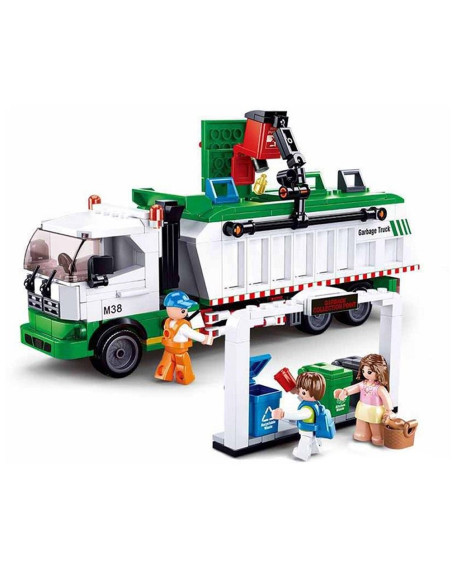 M38-B0780,Set de constructie Town, 432 piese, Masina de salubrizare - Sluban