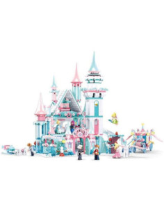 M38-B0789,Set de constructie Girl's Dream, 1324 piese, Castelul de gheata - Sluban 2
