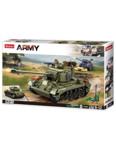 M38-B0860,Set de constructie Army, 742 piese, Tanc american - Sluban