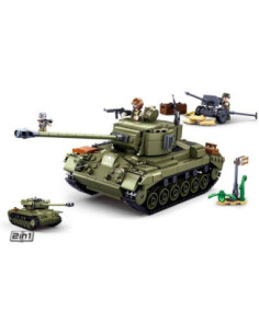 M38-B0860,Set de constructie Army, 742 piese, Tanc american - Sluban 2