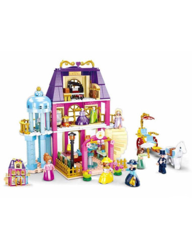 M38-B0876,Set de constructie Girl's Dream, 526 piese, Centrul Comercial - Sluban