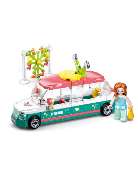 M38-B0921A,Set de constructie Girl's Dream, 117 piese, Limuzina - Sluban