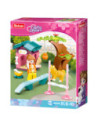 M38-B0970B,Set de constructie Girl's Dream, 91 piese, Teren dresaj catei - Sluban