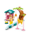 M38-B0970B,Set de constructie Girl's Dream, 91 piese, Teren dresaj catei - Sluban