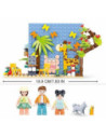 M38-B1088,Set de constructie Girl's Dream, 341 piese, Vacanta la cabana - Sluban