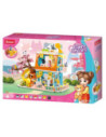 M38-B1089,Set de constructie Girl's Dream, 521 piese, Hotel pentru pisici - Sluban