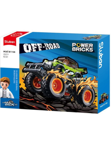 M38-B1158,Set de constructie Off-Road, 264 piese, Monster Truck - Sluban